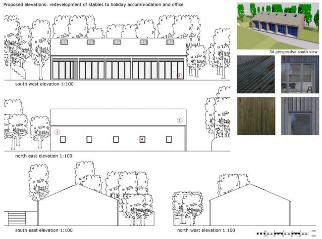 Newmill Walkers Retreat Plan and Elevation