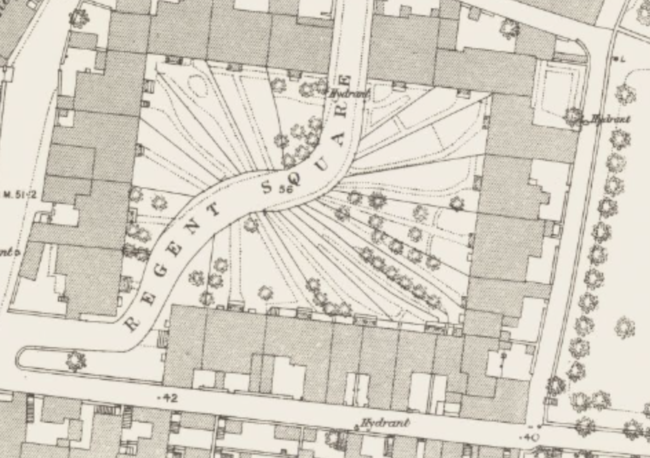 1870s map of Regent Square